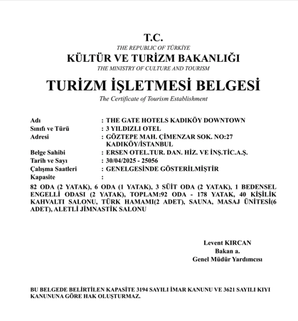 TURİZM İŞLETME BELGESİ 
